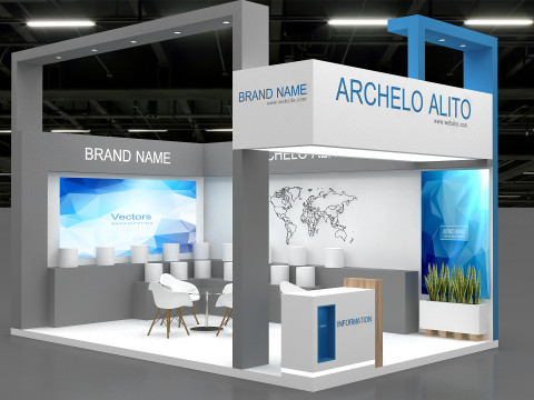 3D Exhibition Booth 3D 모델