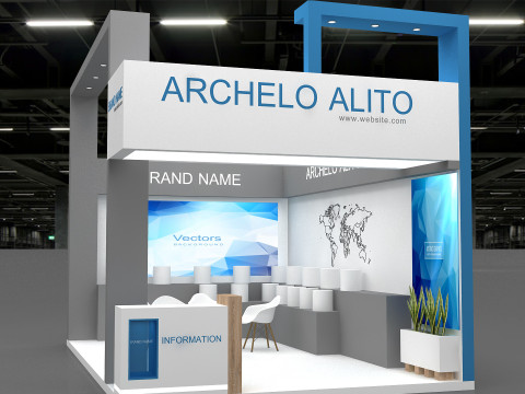 3D Exhibition Booth 3D 模型