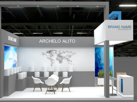 3D Exhibition Booth 3D 模型