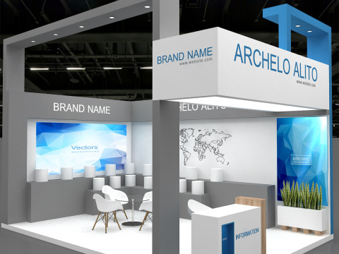 3D Exhibition Booth 3D 模型
