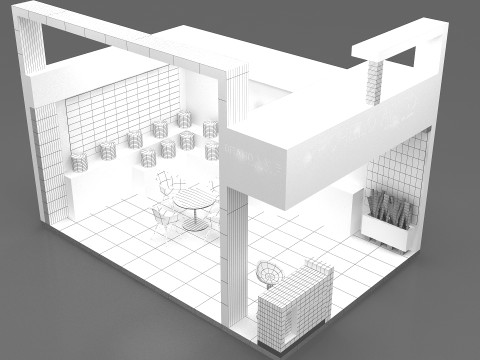 3D Exhibition Booth 3D 模型