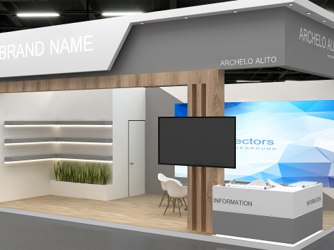 3D Exhibition Stand 3D 모델