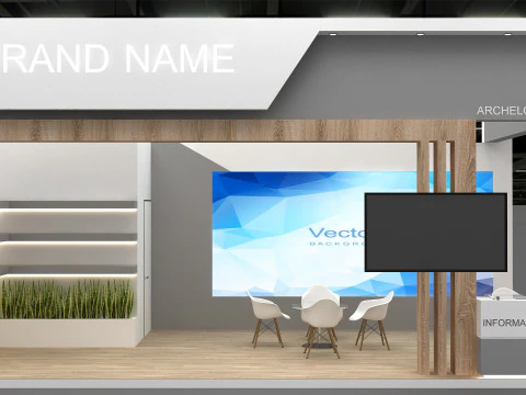 3D Exhibition Stand 3D Model