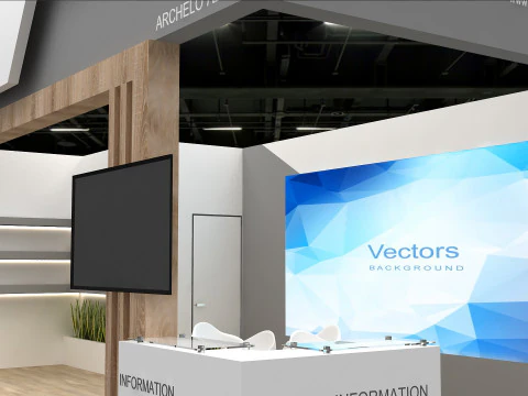 3D Exhibition Stand 3D Model