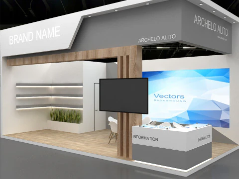 3D Exhibition Stand 3D Model