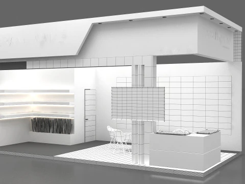 3D Exhibition Stand 3D Model