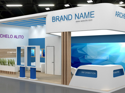 3D Exhibition Booth stall 3D Model