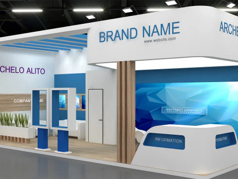 Stoisko wystawowe 3D Model 3D