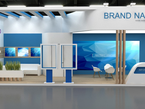 3D Exhibition Booth stall Modèle 3D