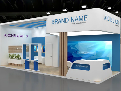 3D Exhibition Booth stall 3D Model