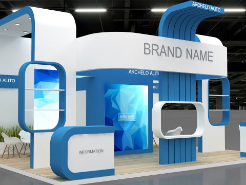 3D-Messestand 3D Modell