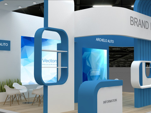 3D Exhibition Stand Modello 3D