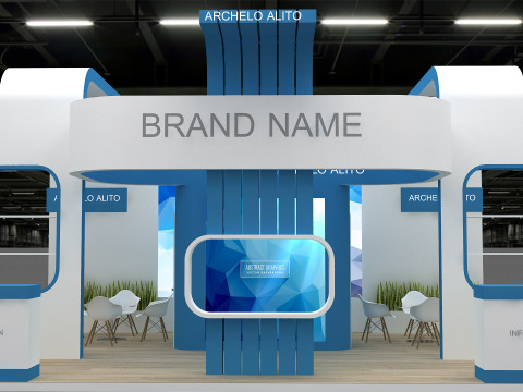 3D Exhibition Stand Modello 3D