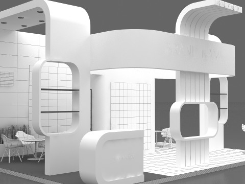 3D Exhibition Stand Modello 3D
