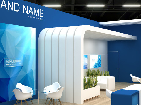 3D Exhibition Booth Model 3D Model