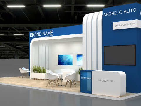 3D Exhibition Booth Model 3D Model