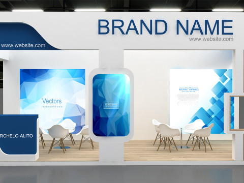 3D Exhibition Booth Model Model 3D