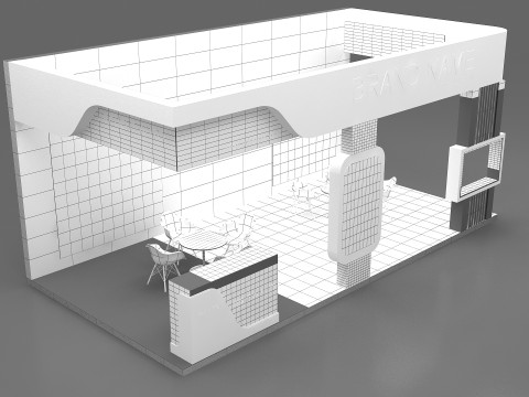 3D Exhibition Booth Model 3D Model