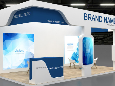 3D Exhibition Booth Model 3D Model