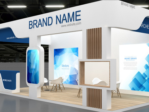 3D Exhibition Booth Model 3D Model
