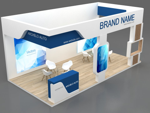 3D Exhibition Booth Model 3D Model