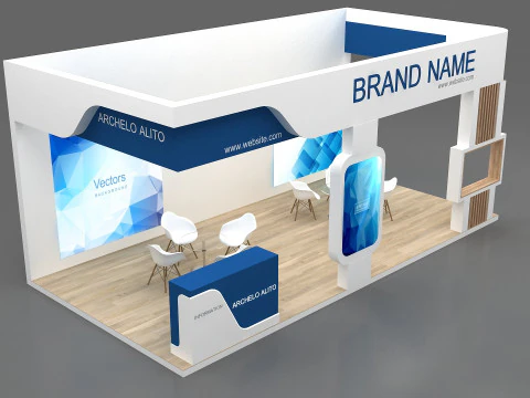3D Exhibition Booth Model 3D Model