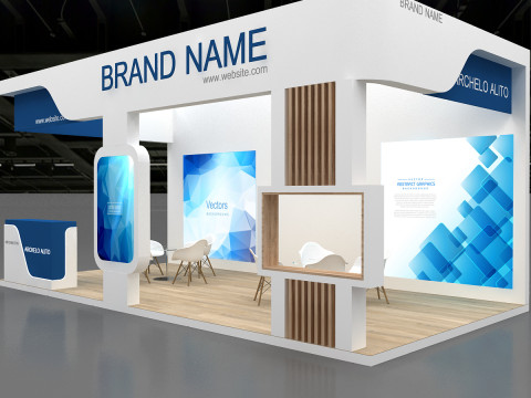 3D Exhibition Booth Model 3D Model
