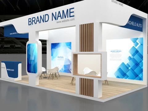 3D Exhibition Booth Model 3D Model