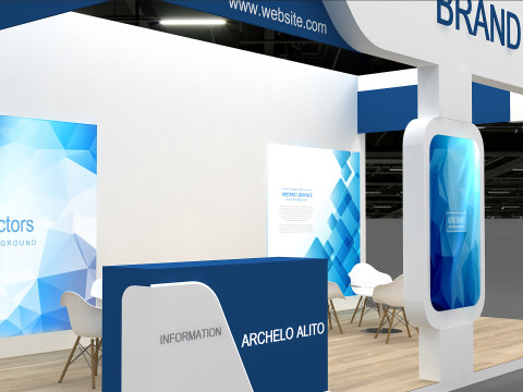 3D Exhibition Booth Model 3D Model