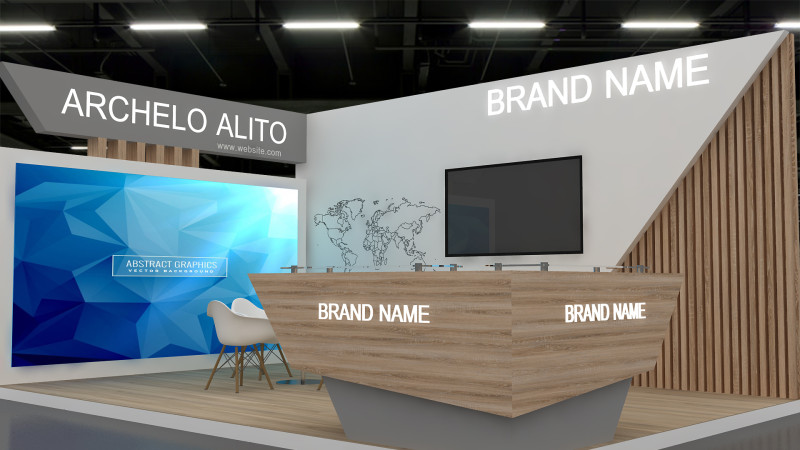 3D Exhibition 3D Model .c4d .max .obj .3ds .fbx .stl .blend 