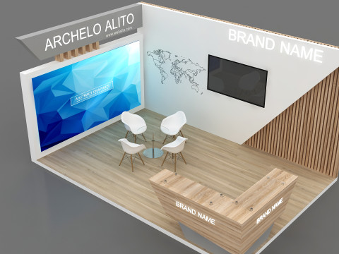 3D Exhibition 3D Model