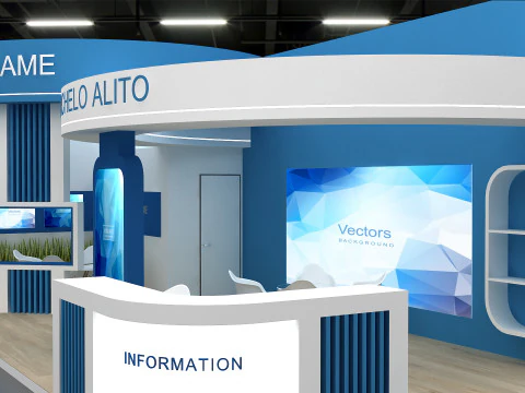 3D Exhibition Stand 3D Model