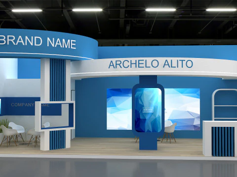 3D Exhibition Stand 3D Model