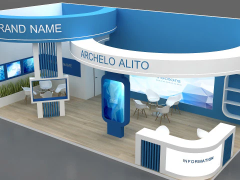 3D Exhibition Stand 3D Model