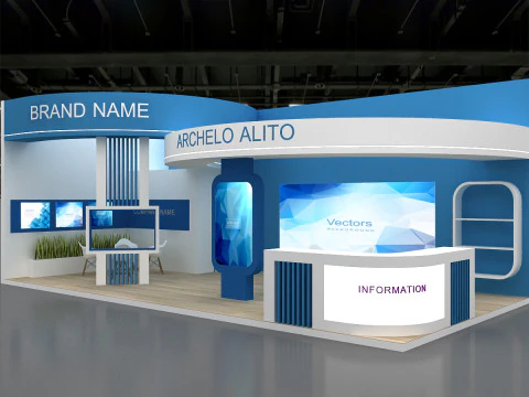 3D Exhibition Stand 3D Model