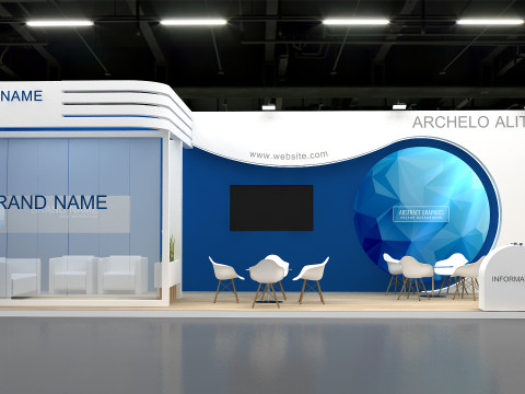 3D Exhibition Stand stall Modèle 3D