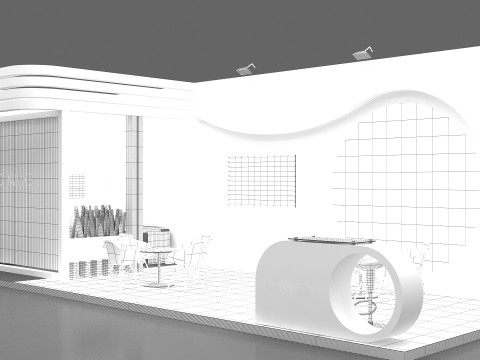 3D Exhibition Stand stall 3D 模型