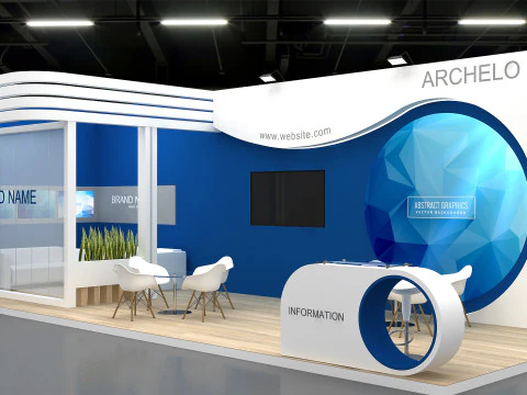 3D Exhibition Stand stall 3D Model