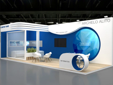 3D Exhibition Stand stall 3D Model