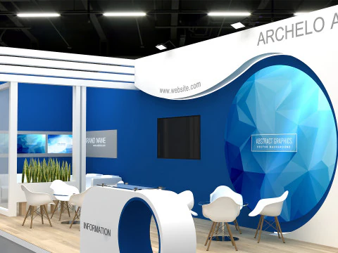 3D Exhibition Stand stall 3D Model