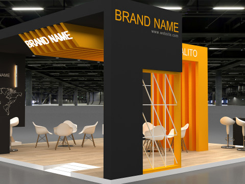 3D Booth stand Modèle 3D