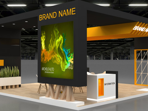 3D Booth stand 3D Модель