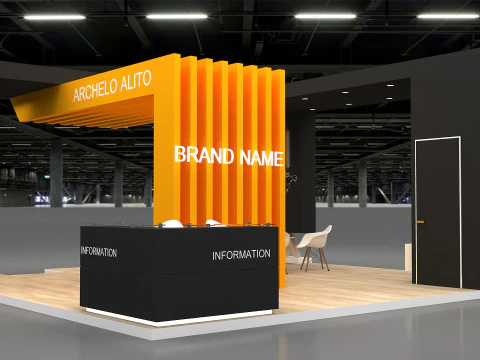3D Booth stand 3D Model