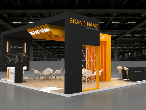 3D Booth stand 3D Model