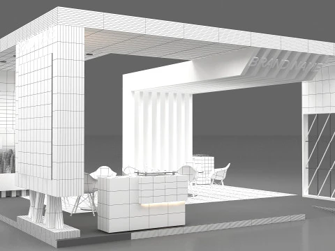 3D Booth stand 3D Model