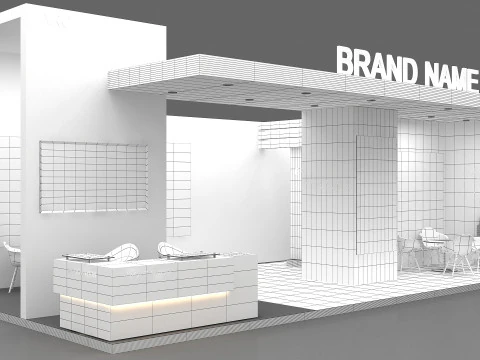 3D Booth stand 3D Model