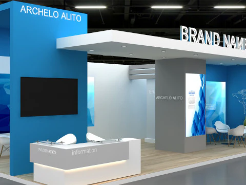 3D Booth stand 3D Model