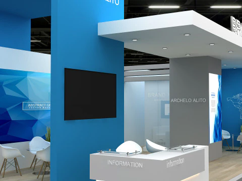 3D Booth stand 3D Model