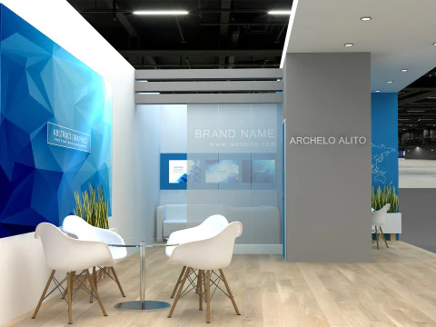 3D Booth stand 3D Model