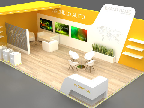 3d exhibition 3D Modell